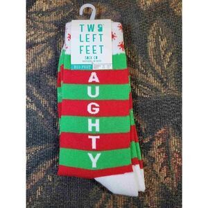 Two Left Feet Unisex 'Naughty or Nice' Novelty Socks- NWT